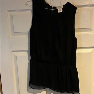 Kate Hill Black Sleeveless Blouse
